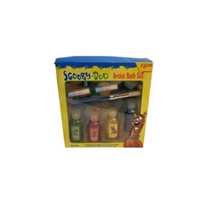 2004 Scooby-Doo Kid Care Artist Bath Set Bubble Bath Paints and Brushes